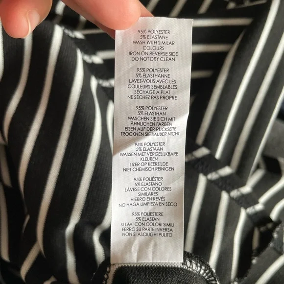 Boohoo Night Stripe Assymetrical Dress - Picture 6 of 6